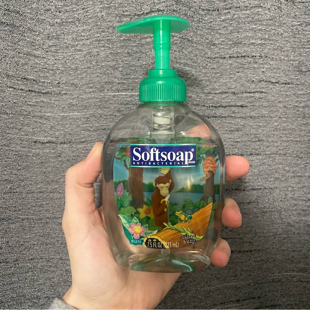 Vintage 3D Monkey Animal Softsoap Hand Soap Dispenser 7.5FL OZ, 221mL Full